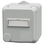 MENNEKES Pinta-asennuspistorasia Cepex-design SCHUKO® merkintäkentällä, sähkönharmaa 4573