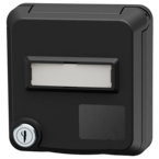 MENNEKES Cepex-tietoporttipistorasiat lukolla ja merkintäkentällä, syvänmusta 4645