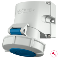 MENNEKES  Pinta-asennuspistorasia TwinCONTACT 9151