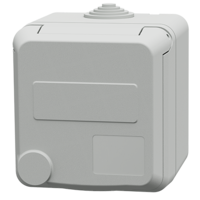 MENNEKES  Pinta-asennuspistorasia Cepex-design, sähkönharmaa 4802