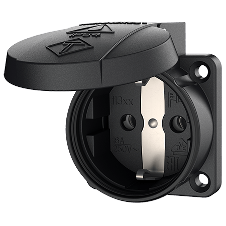 MENNEKES Paneeliasennetut pistorasia SCHUKO® 11322