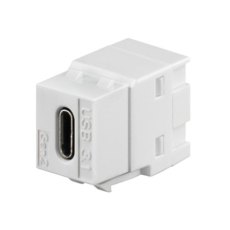 MENNEKES Keystone-moduuli USB 3.1, TYYPPI C, puhtaan valkoinen 41579