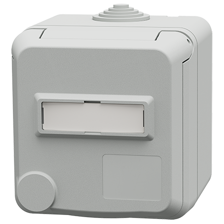 MENNEKES Pinta-asennuspistorasia Cepex-design SCHUKO® merkintäkentällä, sähkönharmaa 4573