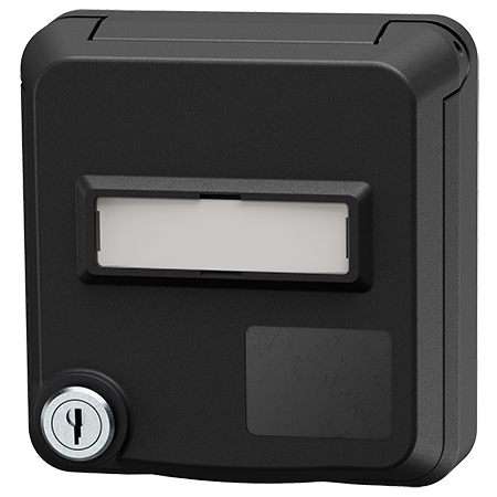 MENNEKES Cepex-tietoporttipistorasiat lukolla ja merkintäkentällä, syvänmusta 4645