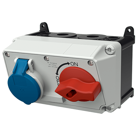 MENNEKES Pinta-asennuspistorasia DUO 7603